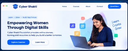 Cyber Shakti Academy website preview