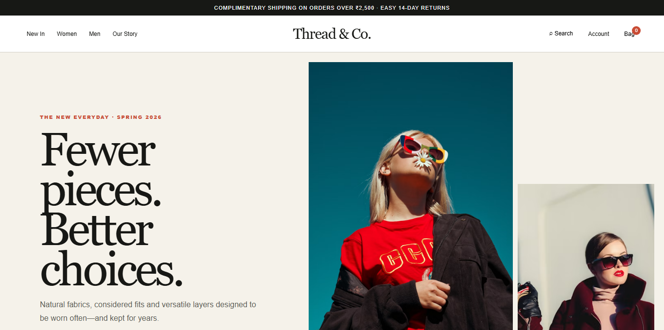 Thread & Co template preview