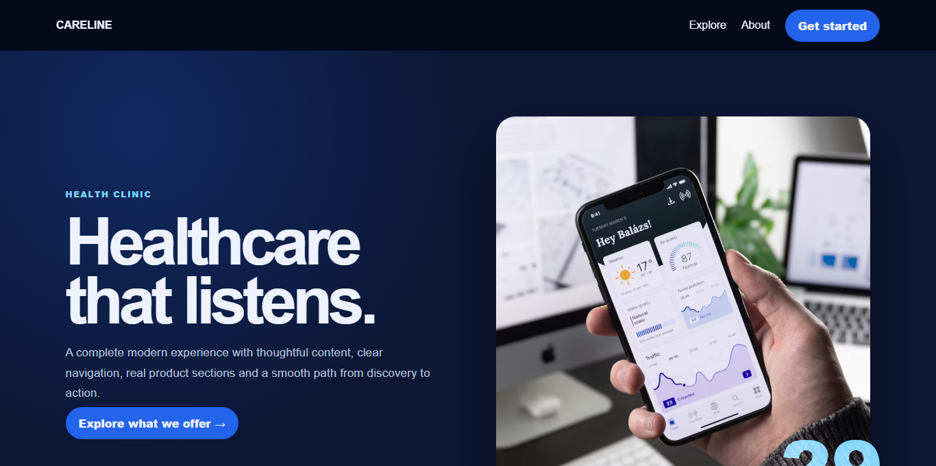 Careline template preview
