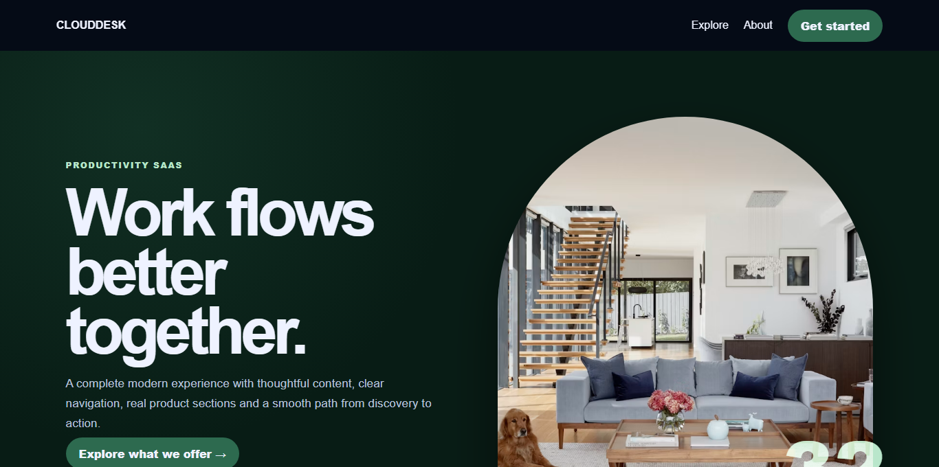 CloudDesk template preview